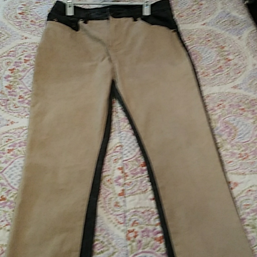 DG 2 Two Tone Straight Leg Jeans